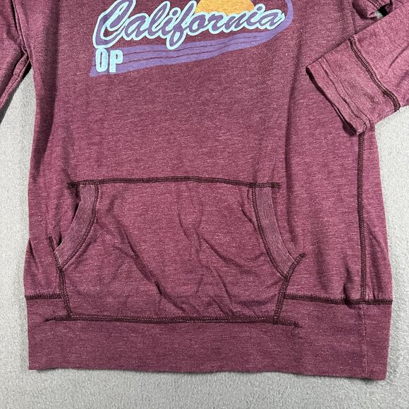 Op California Pullover Womens Large Round Neck 3/4 Sleeve Surf Graphic Pocket - Picture 7 of 9